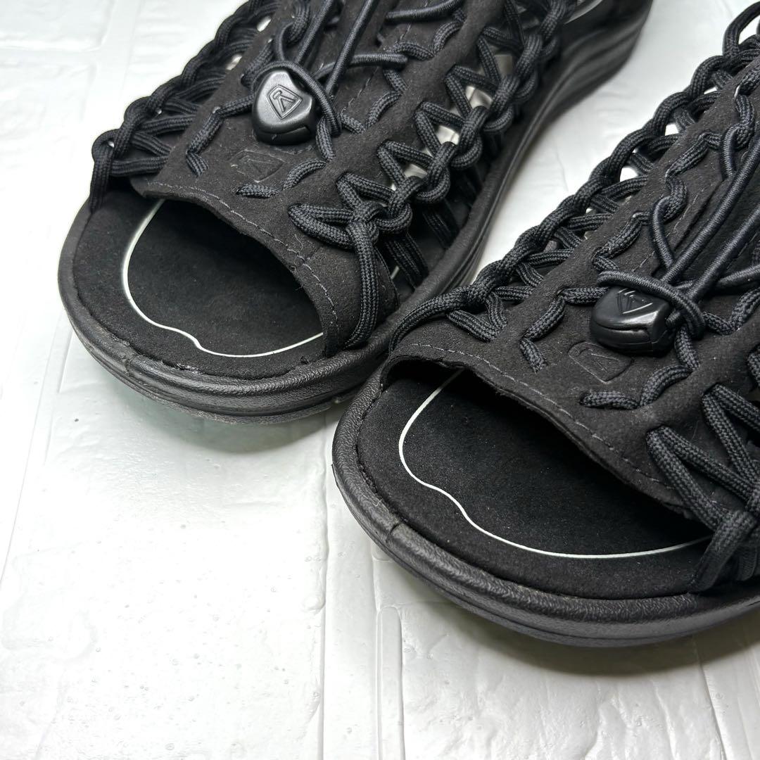 KEEN✿UNEEK Ⅱ OT オープントゥ　ユニーク　ブラック　25