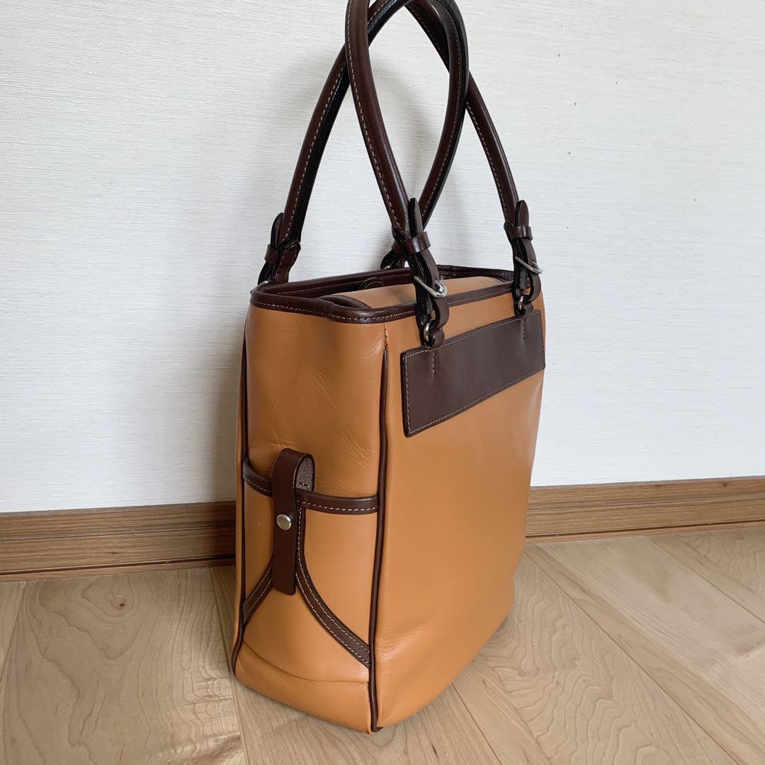 【美品】ソメスサドル トートバッグ レザー ブラウン 大容量 美品】ソメスサドル トートバッグ レザー ブラウン 大容量