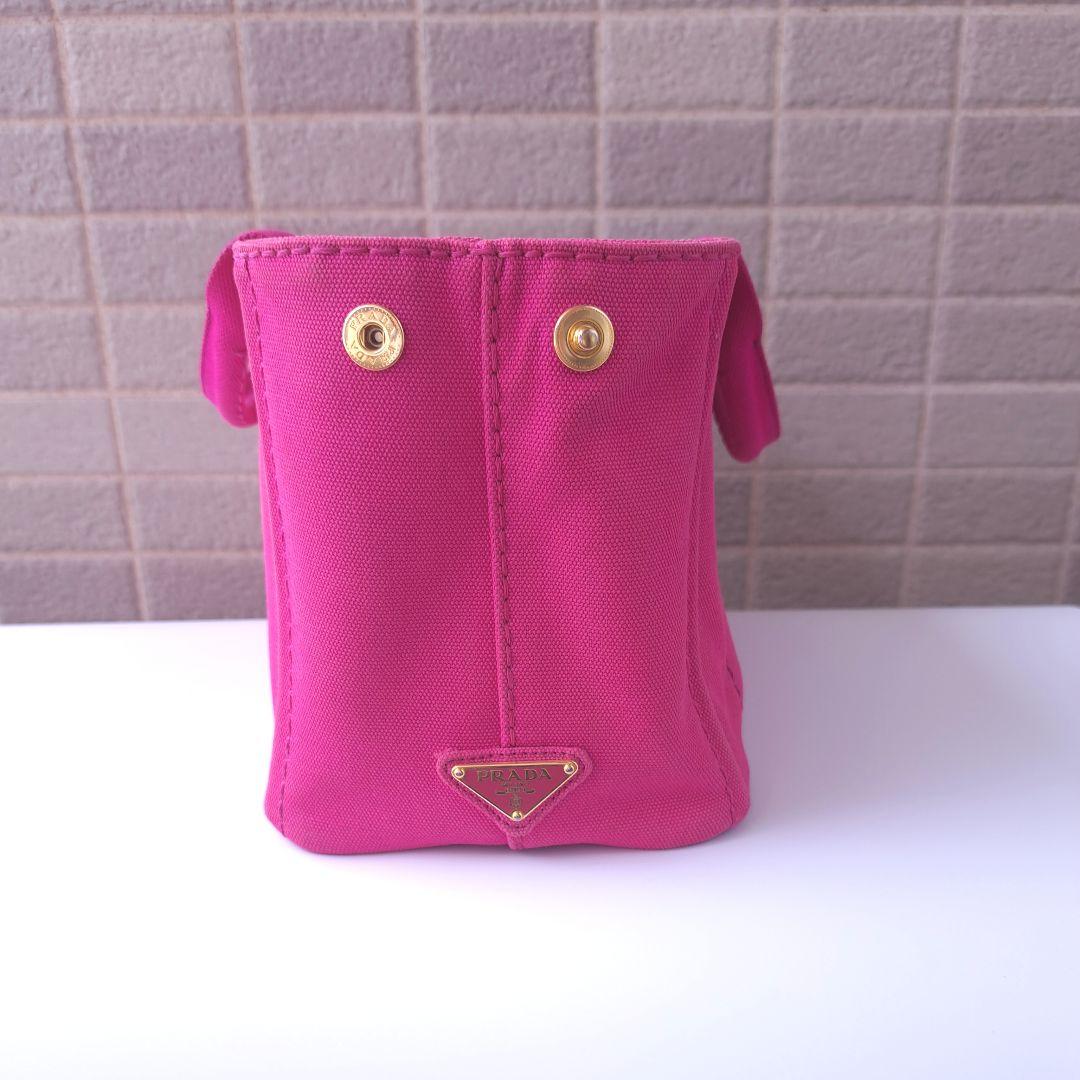PRADA プラダ カナパ SS ピンク FUXIA フューシャ ハンドバッグ