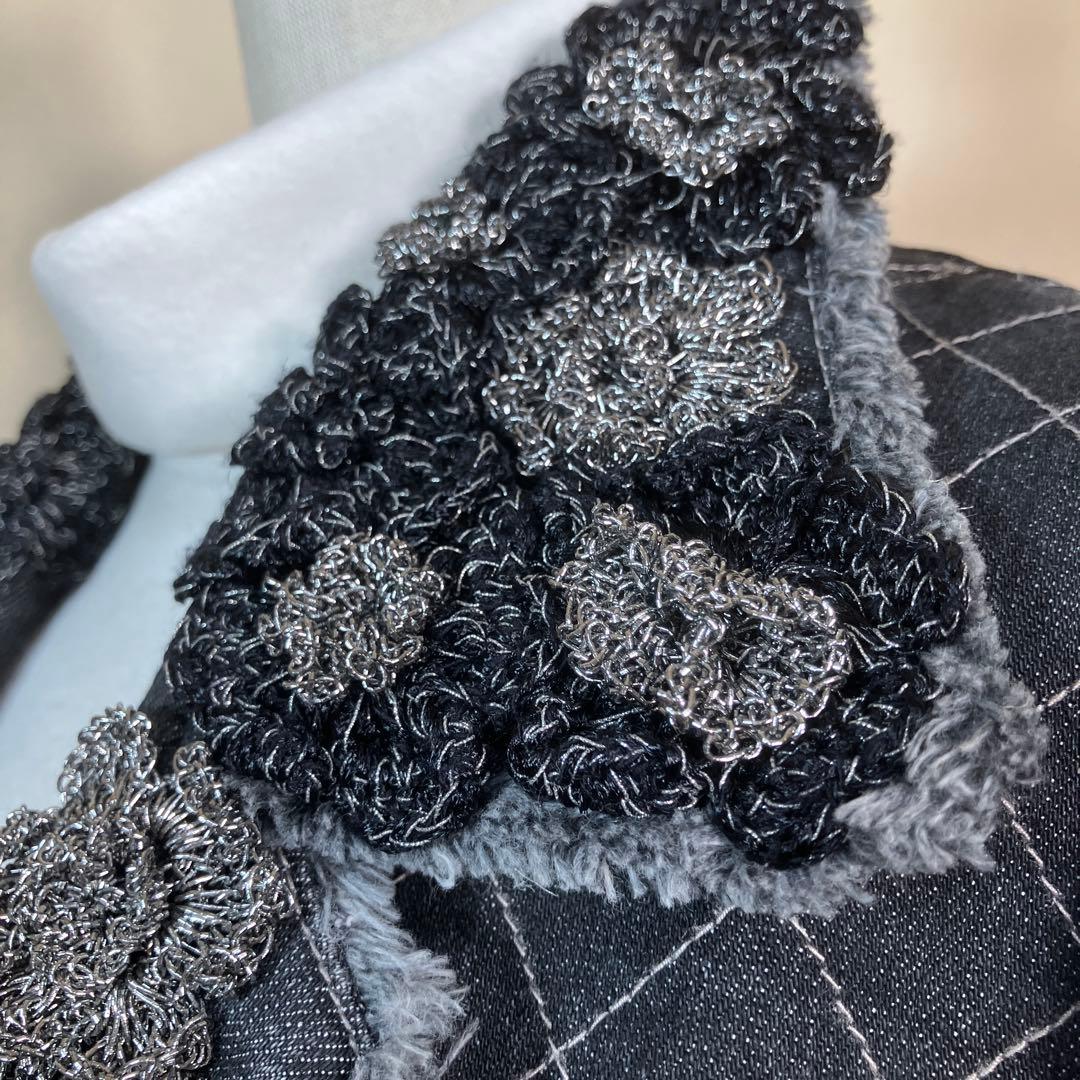 インゲボルグ 豪華な花モチーフの衿飾りいっぱい付いたジャケットです❣️ インゲボルグ 豪華な花モチーフの衿飾りいっぱい付いたジャケットです❣️