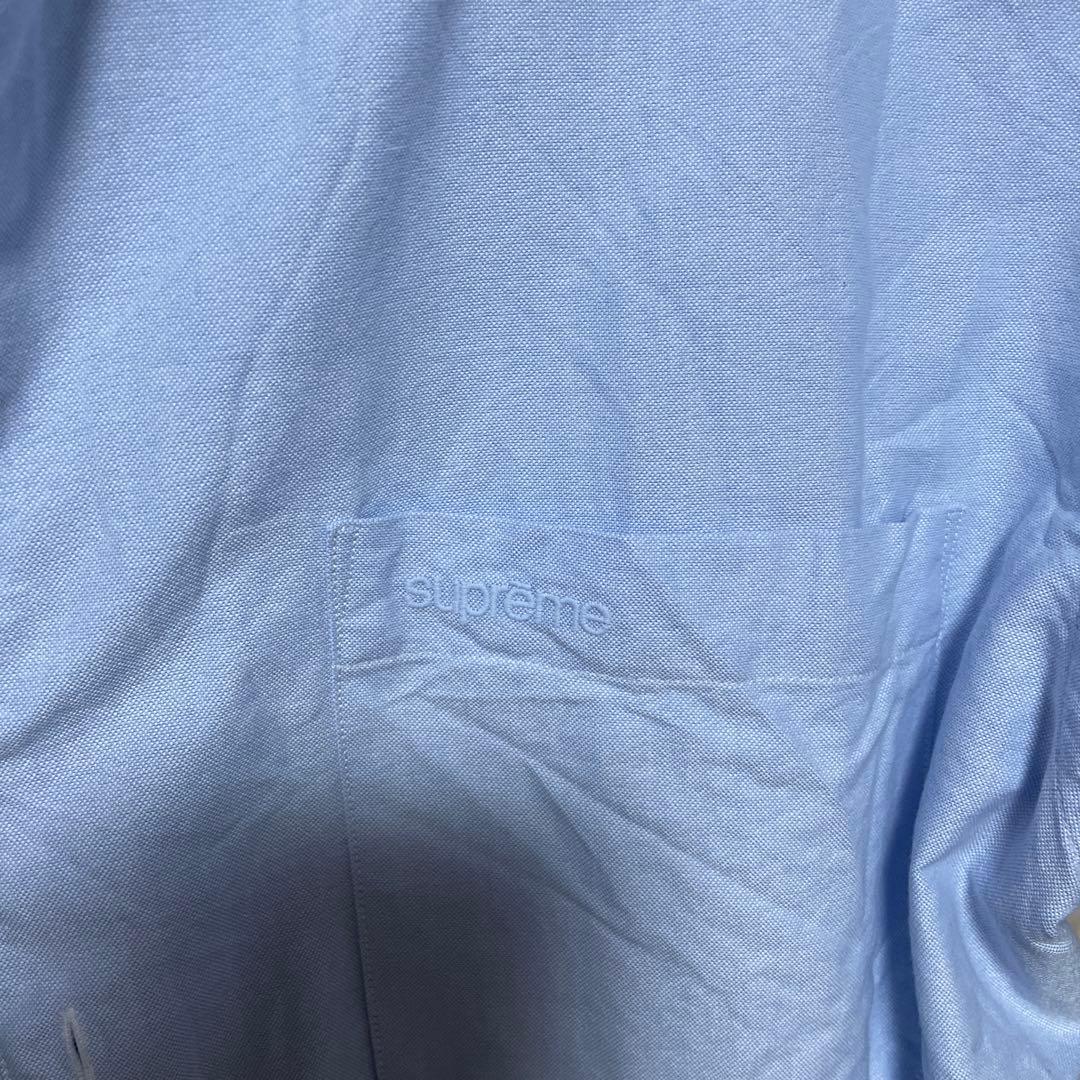 supreme ライトブルー 半袖シャツ