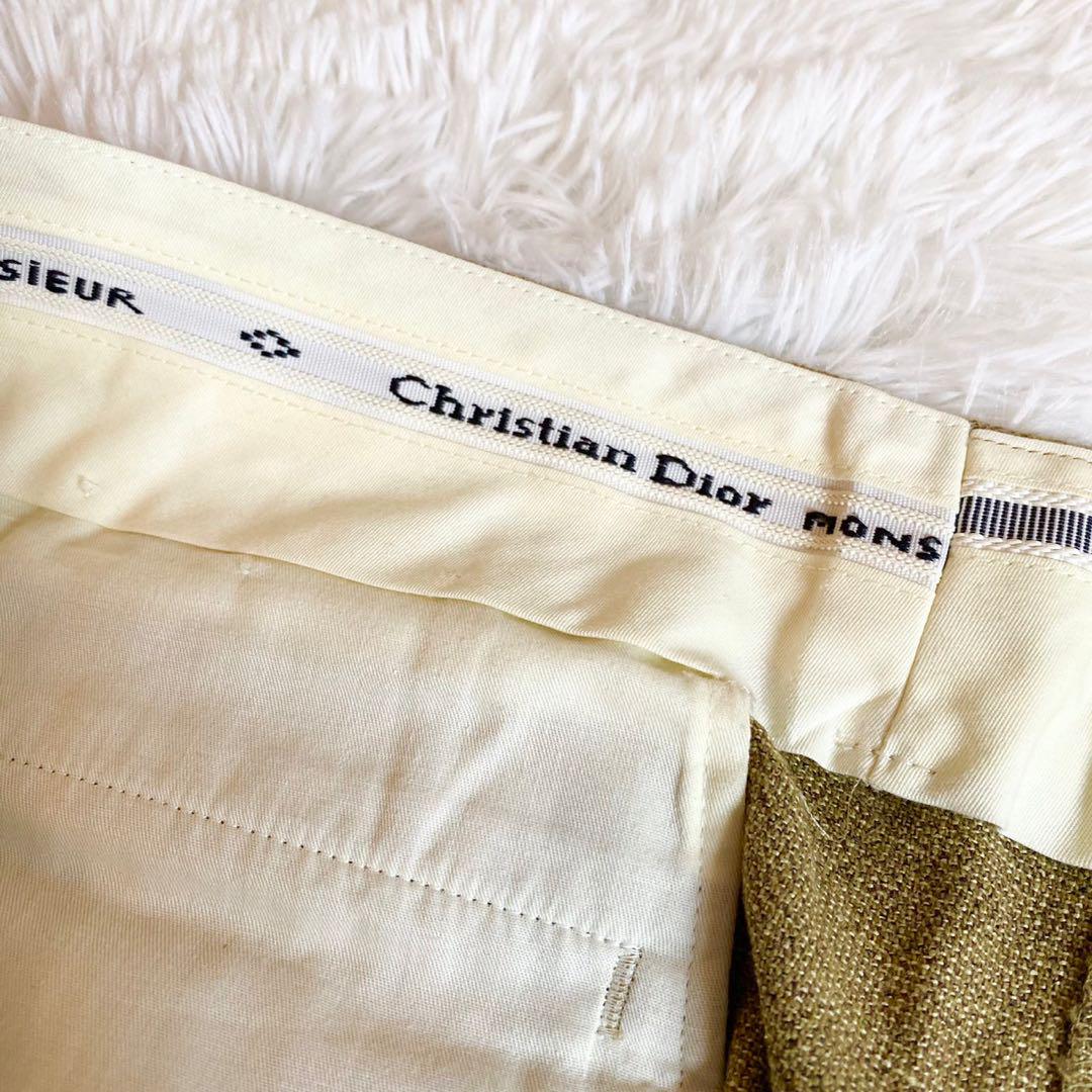美品/シルク　DIOR スーツ　セットアップ　ベージュ　大きいサイズ LLサイズ