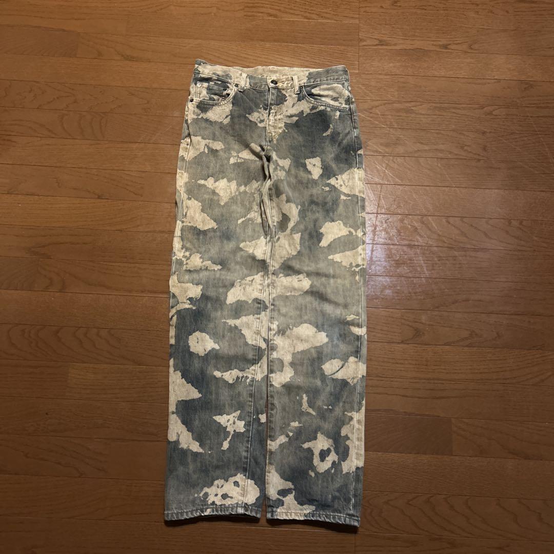 old UNIQLO BLEACH CAMO denim Mサイズ 完売品