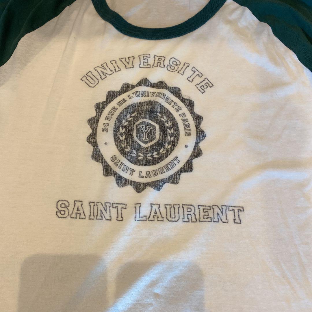 （訳ありセール 格安） サンローラン 長袖 ベースボール Tシャツ トップス