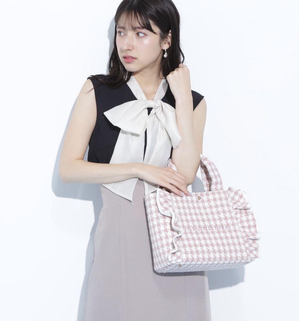 チドリツイードフリルトートバッグ | JILL by JILL STUART（ジル