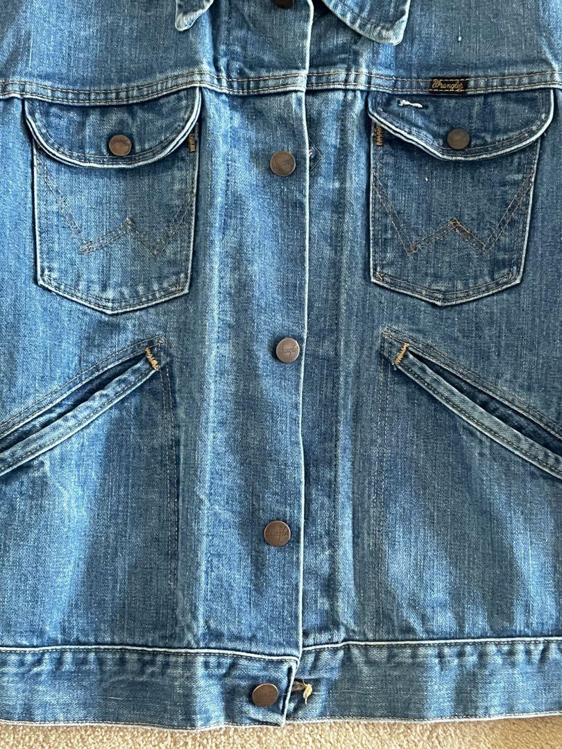 70s 米国製 Wrangler 124MJ デニムジャケットGジャン USA製