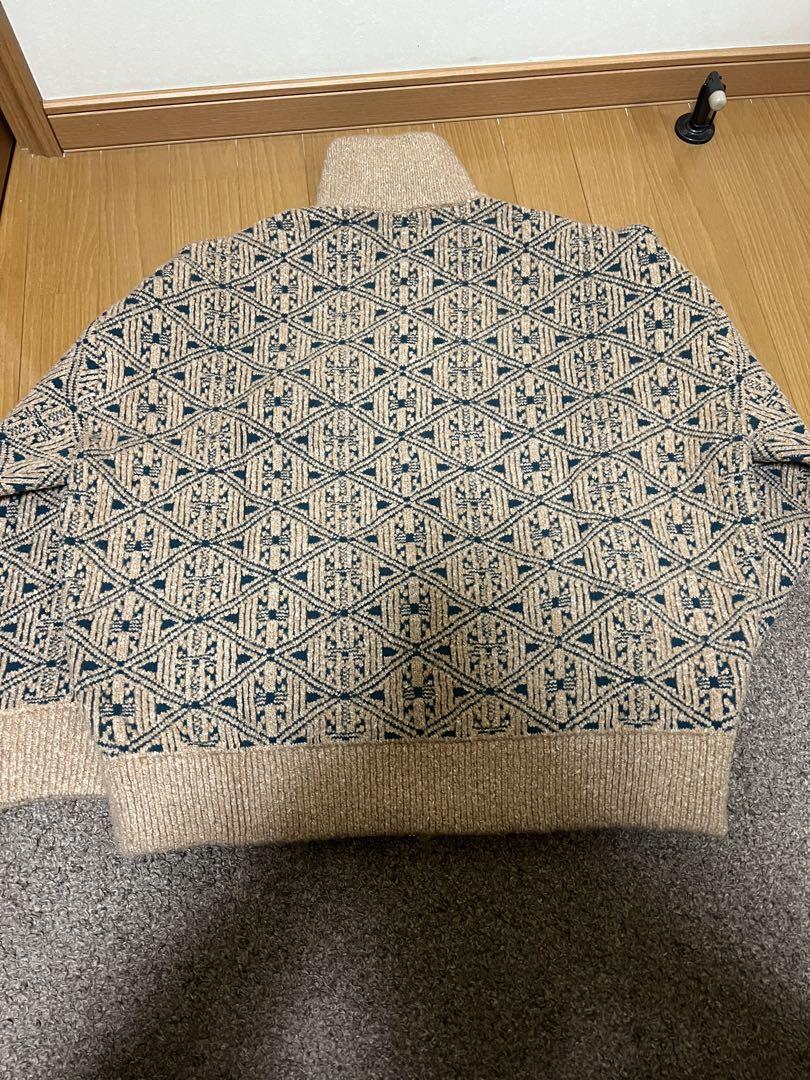 値下可Soerte Oversize jacquard drivers knit