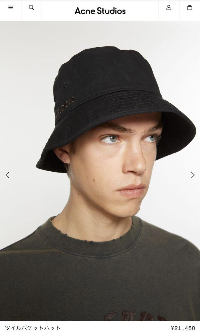 Acne Studios バケットハット ほぼ新品】acne studios バケットハット(s/mサイズ)