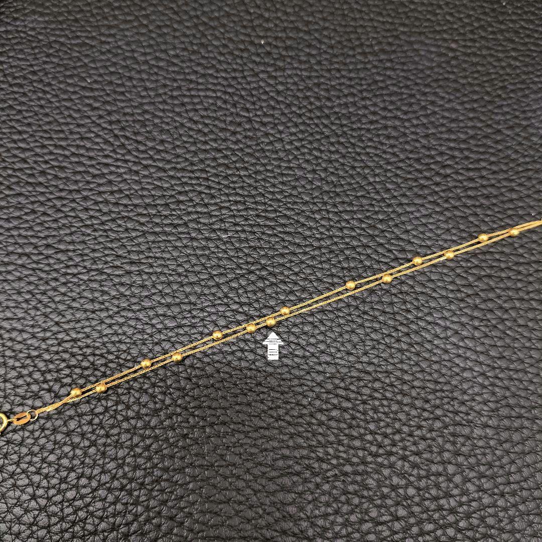 (T070903) K18 750刻印 YG ブレスレット ボール チェーン T070903) K18 750刻印 YG ブレスレット ボール チェーン - メルカリ