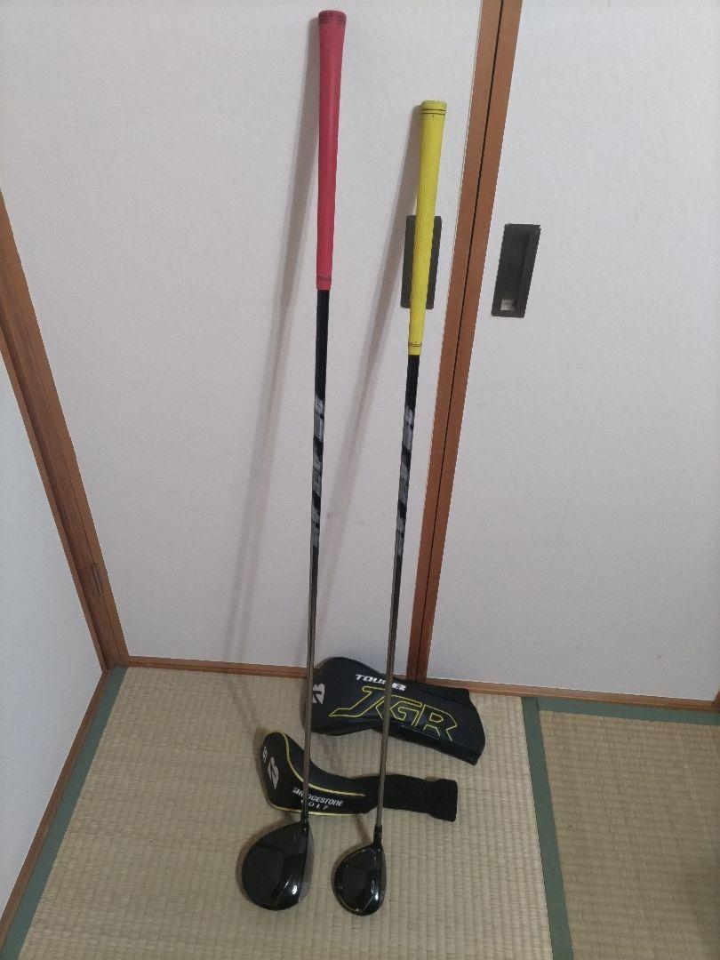 美品◆ブリジストンJGRドライバー と５番ウッド の２本 セット◆クロカゲ硬さＳ