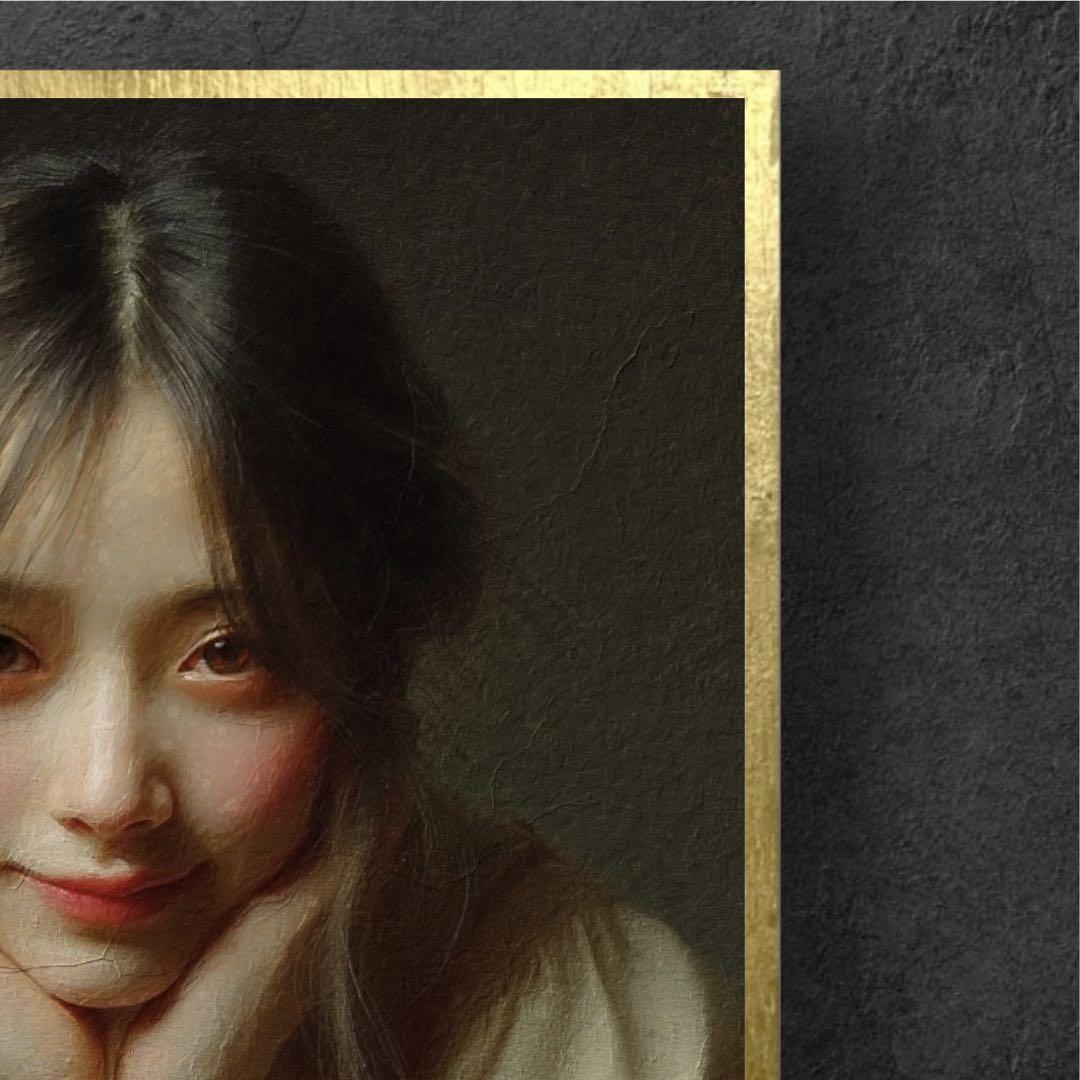 【板材に映し出された絵画】見た事ないアート作品を〜美しい肌を持つ女性のアート作品