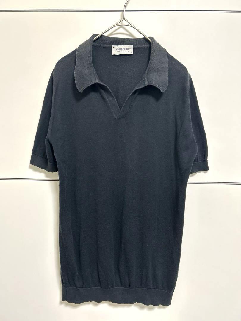 JOHN SMEDLEY（ジョンスメドレー）黒 スキッパーポロシャツ　Mサイズ JOHN SMEDLEY｜ジョンスメドレー日本公式