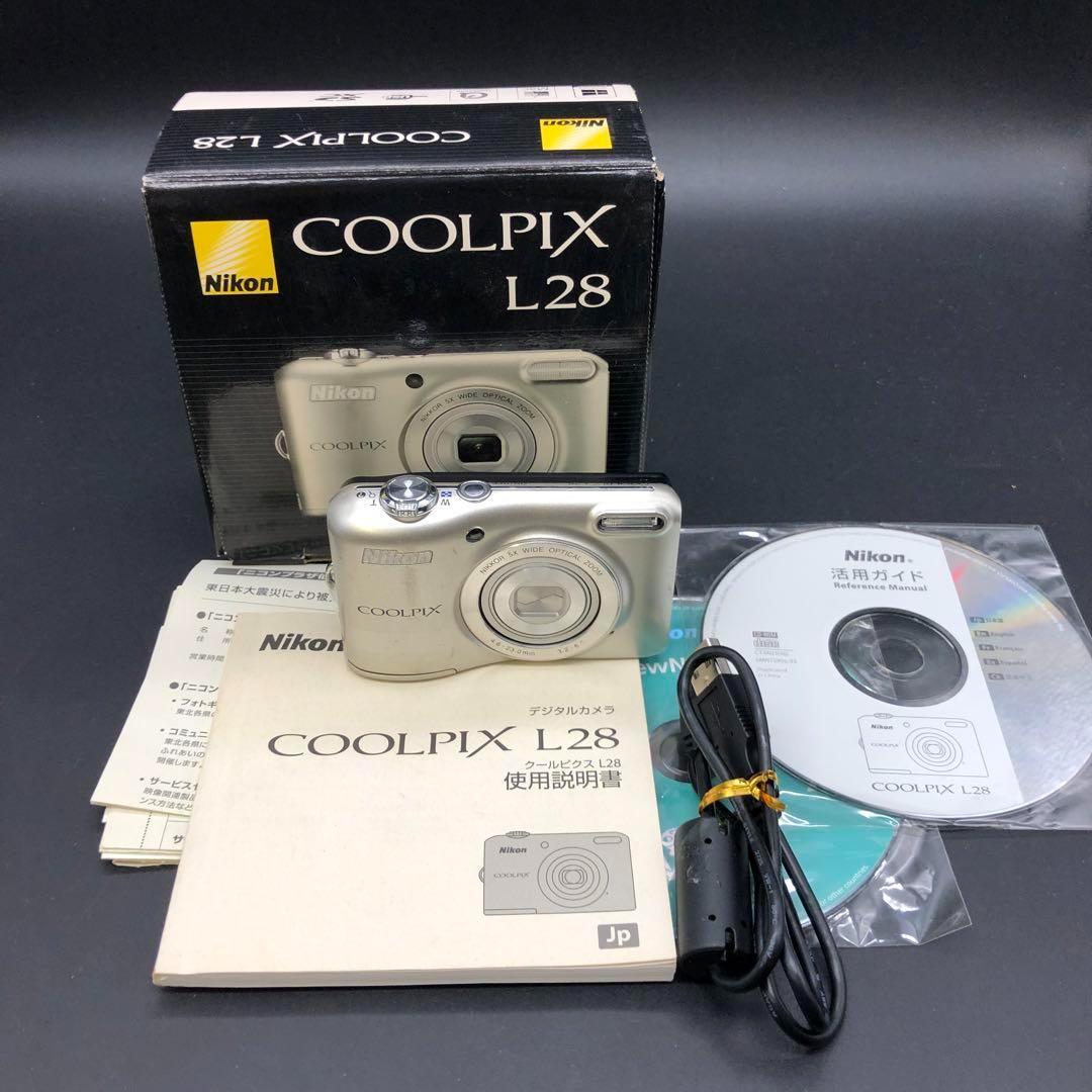 動作確認済】Nikon COOLPIX L28 単3電池 デジカメ ニコン - メルカリ