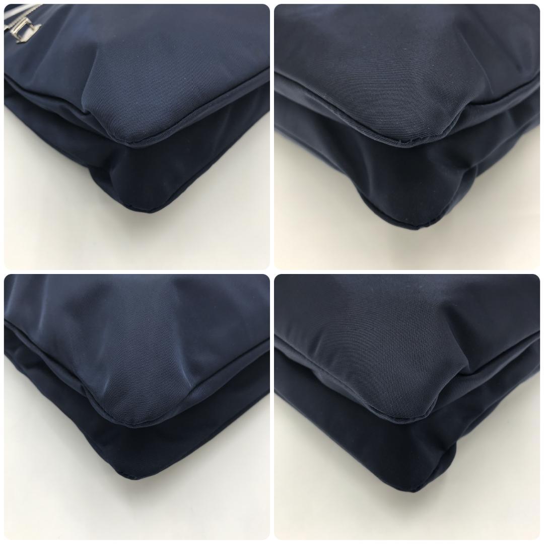 【極美品】 TUMI トゥミ ショルダーバッグ ネイビー ナイロン 金属ロゴ