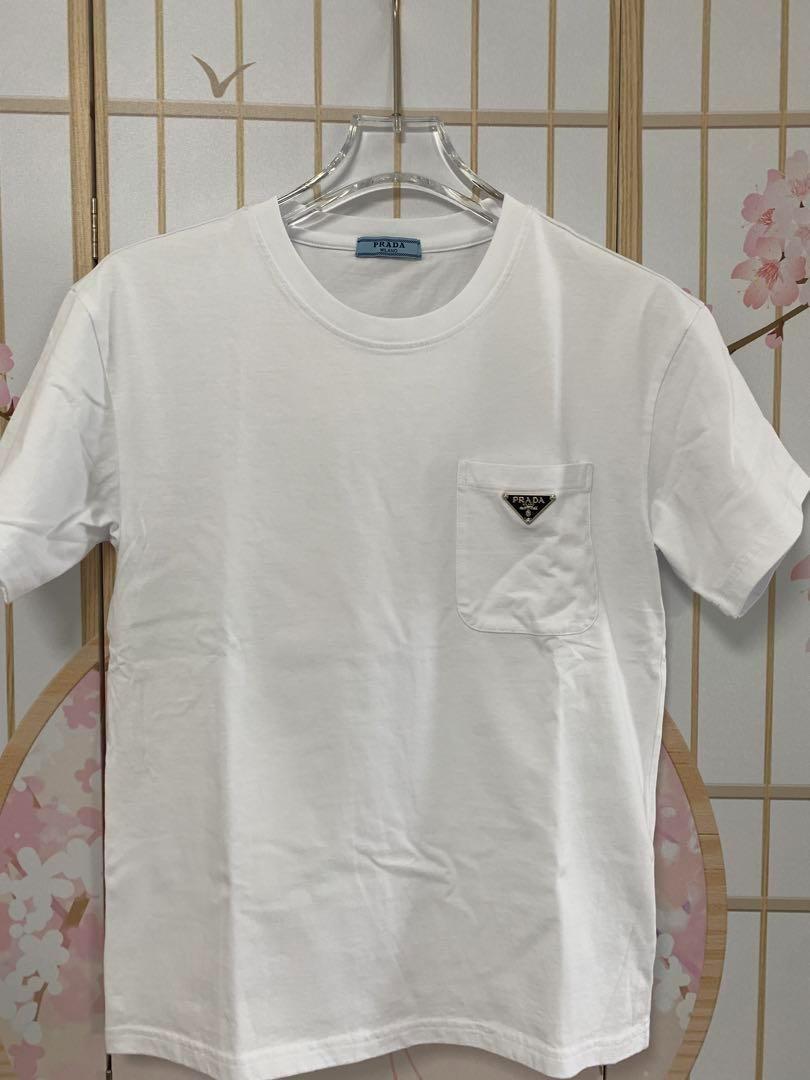 未使用PRADA プラダ メンズ 白 Tシャツ サイズM - メルカリ
