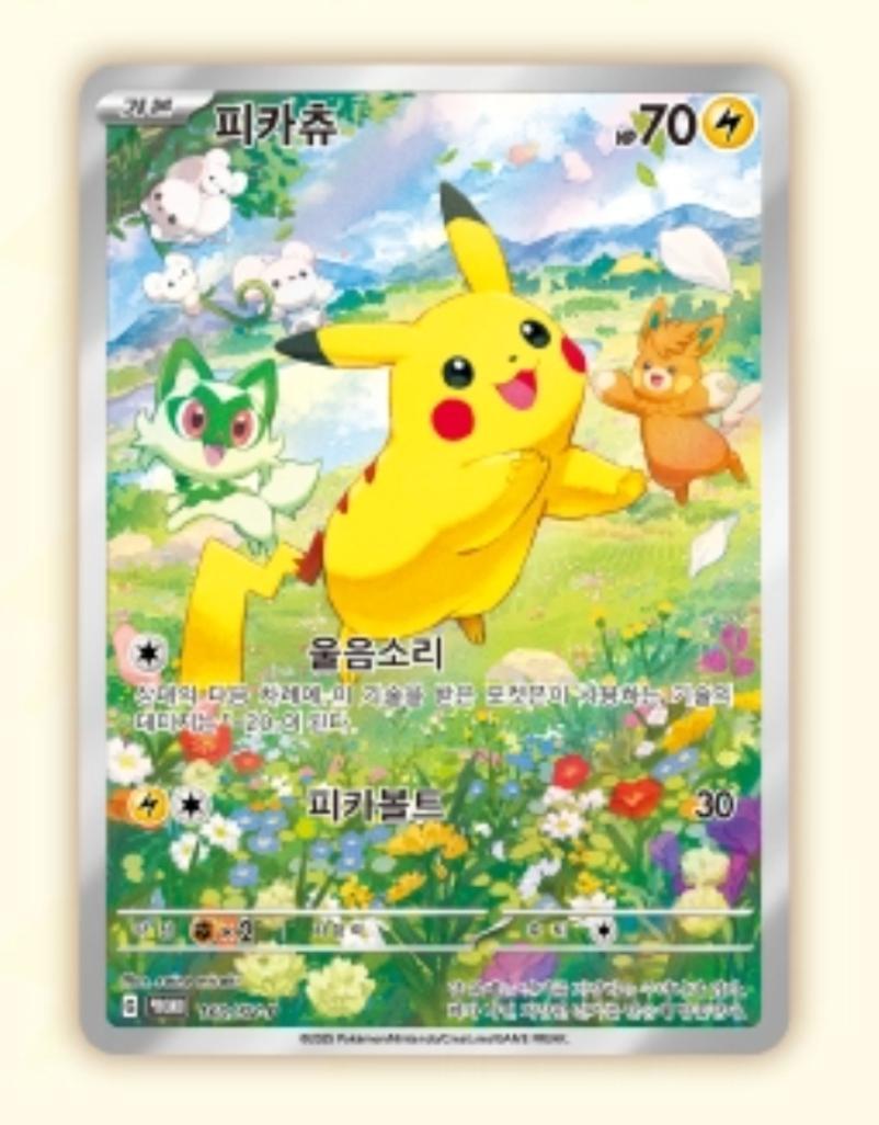 ★期間限定★ 韓国 ポケモンカードゲーム ピカチュウプレゼントボックス