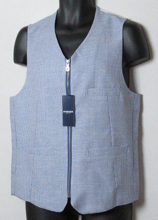 新品 マックレガー ウールリネンベスト/メンズ/M/¥2.5万/ブルー