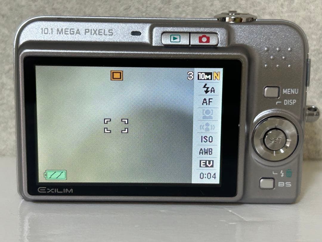 カシオ　コンパクトデジタルカメラ　EX-Z1080グレー動作品