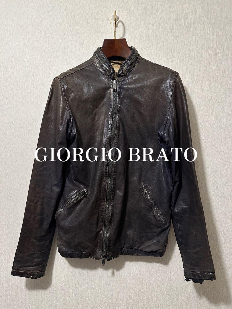 GIORGIO BRATO Single Leather Jacket