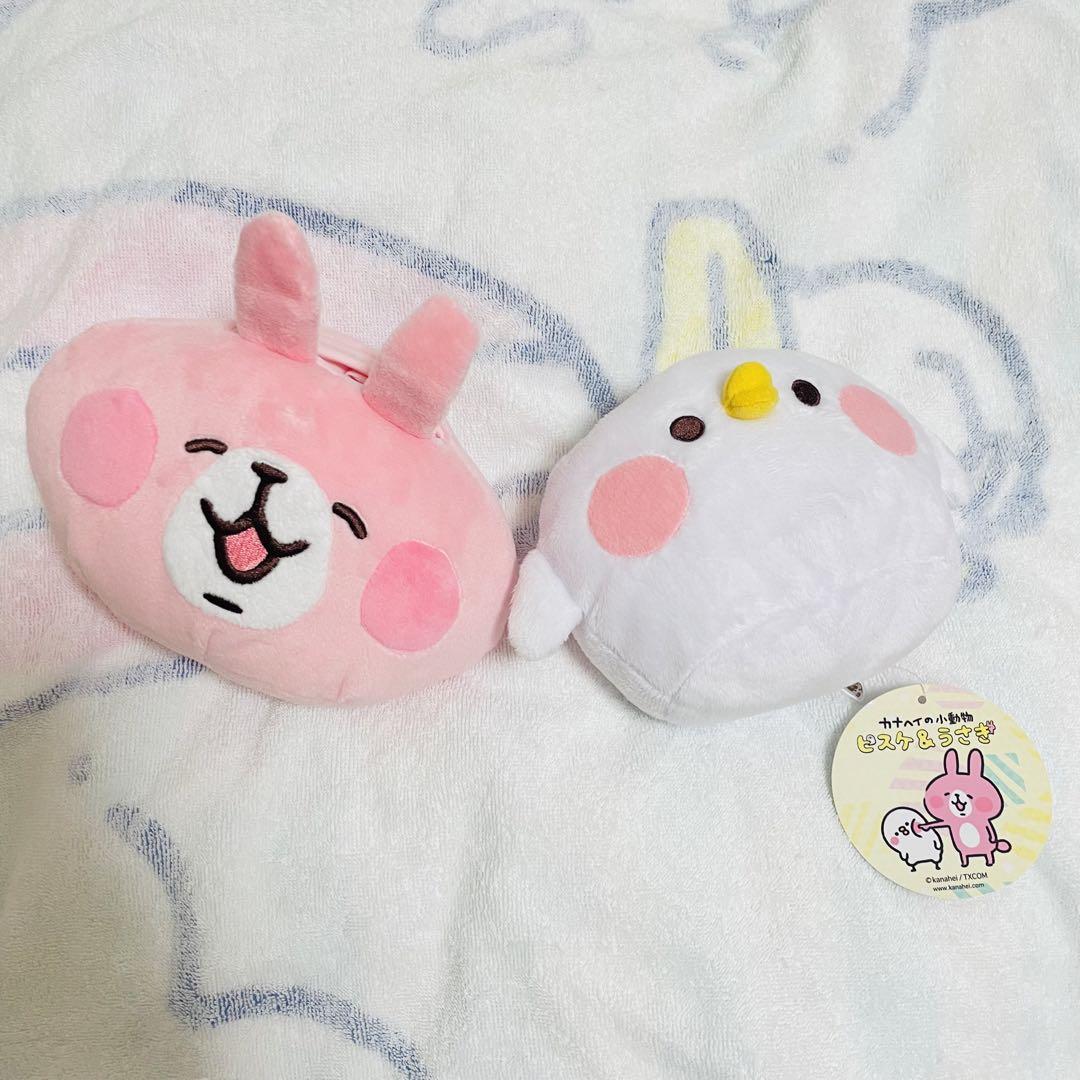 カナヘイの小動物 ピスケとうさぎ スマホスタンド ぬいぐるみ