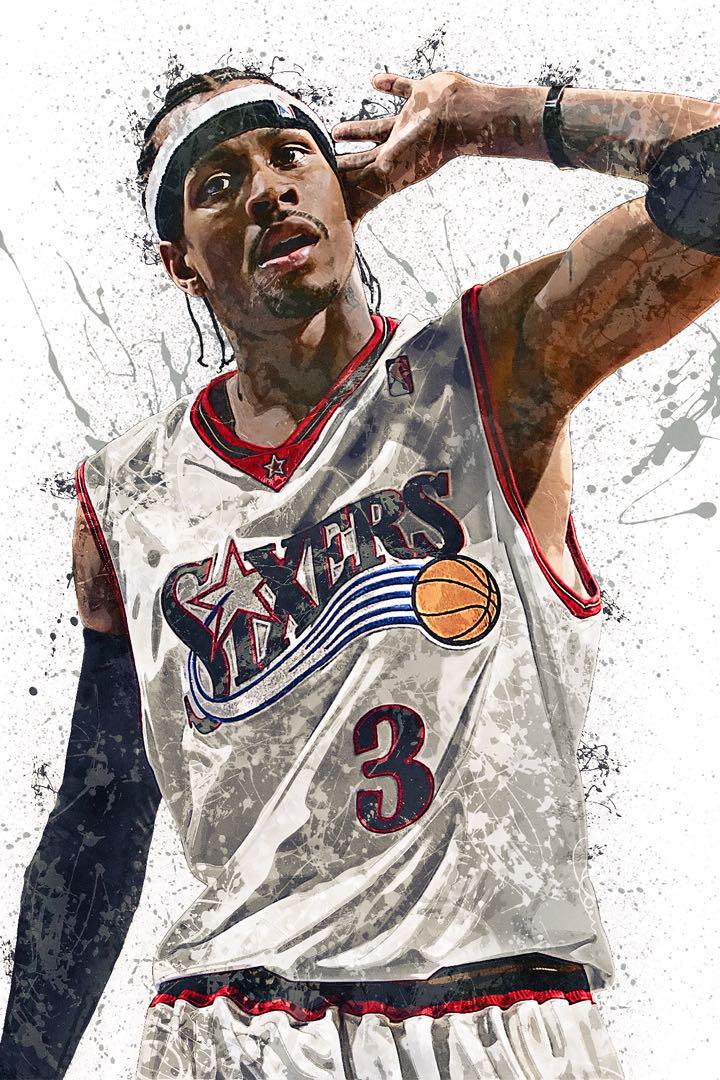NBA アレン・アイバーソン アートポスター  A2版