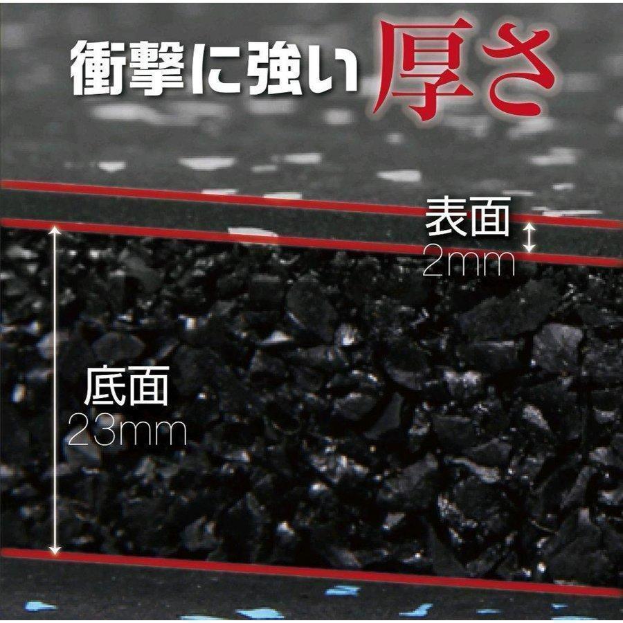 トレーニングマット 500×500mm 厚さ2.5cm 8枚セット 防音（黒
