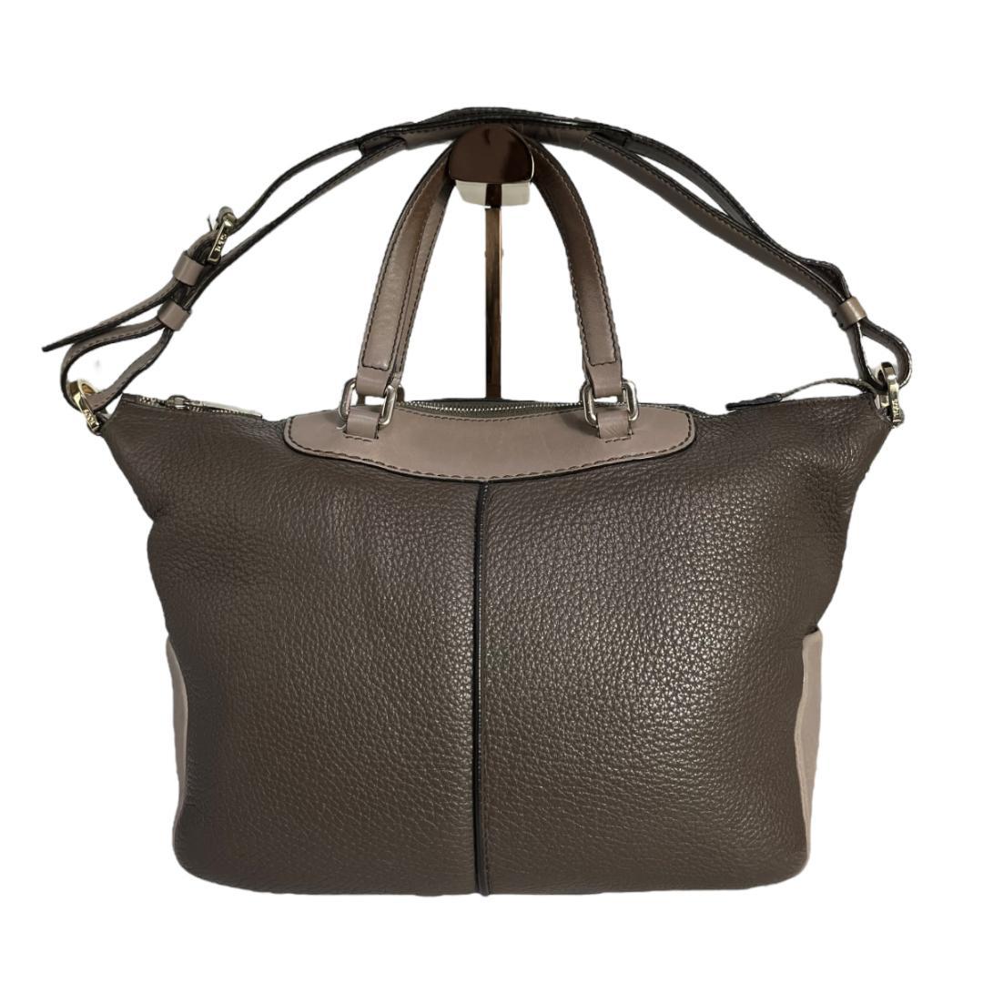 TOD'S トッズ　ショルダーバッグ 2way　トート　レザー　A4 肩掛け