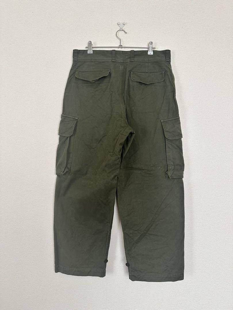 実物 フランス軍 M47 オリーブ サイズ23 カーゴパンツ 古着