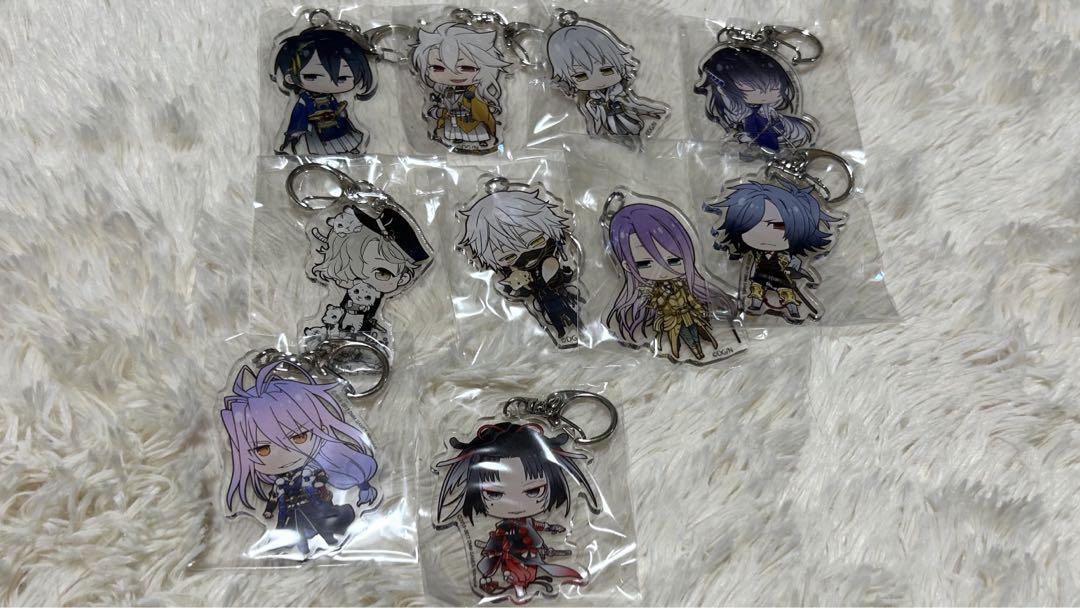 とうらぶ 刀剣乱舞　アニメイトカフェ　アクリルキーホルダー　缶バッチ