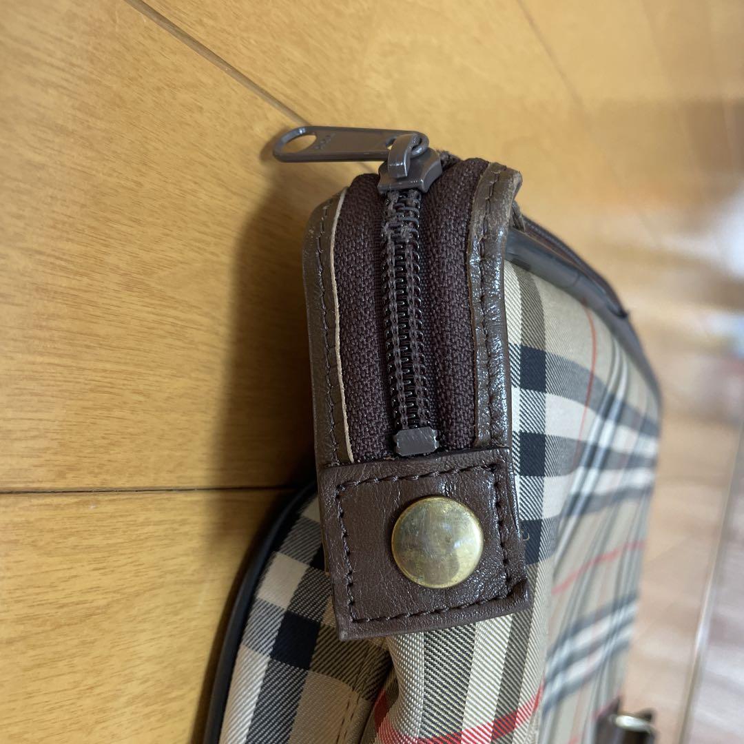 びび Burberrys ガーメントバッグ 鞄 ノバチェック 鍵付き