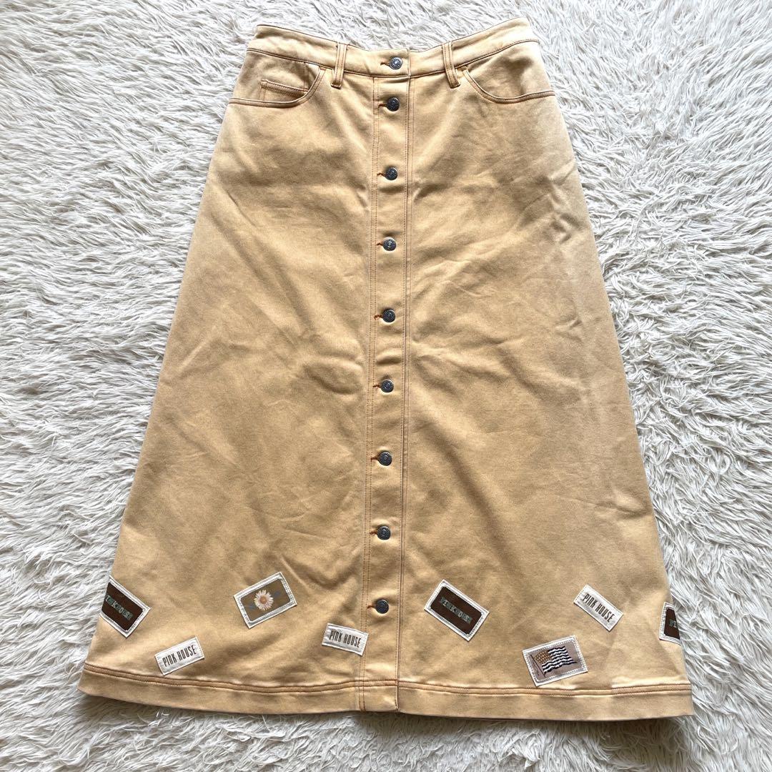 pink house ストレッチロングスカート