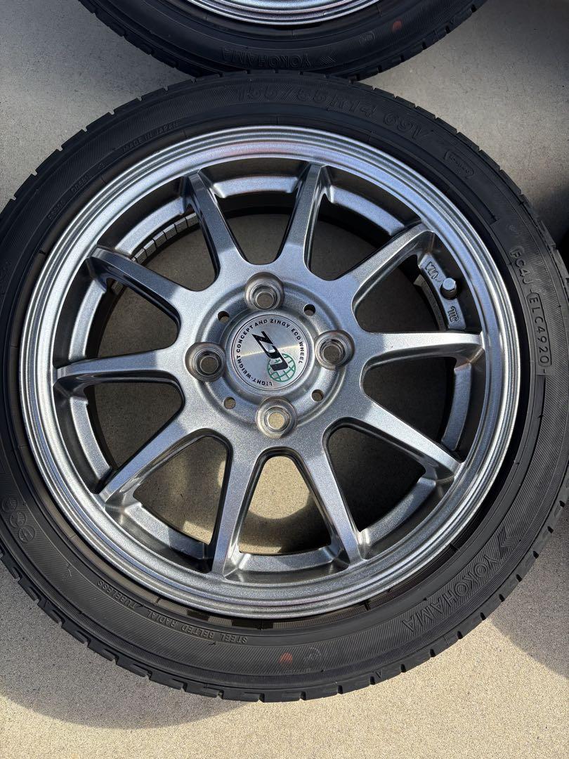 LCZ タイヤ・ホイール　4本セット　送料込み　155/55R14 軽自動車