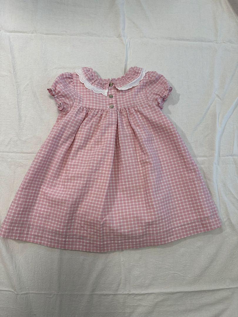 Amaia kids ワンピース 2y ピンク チェック