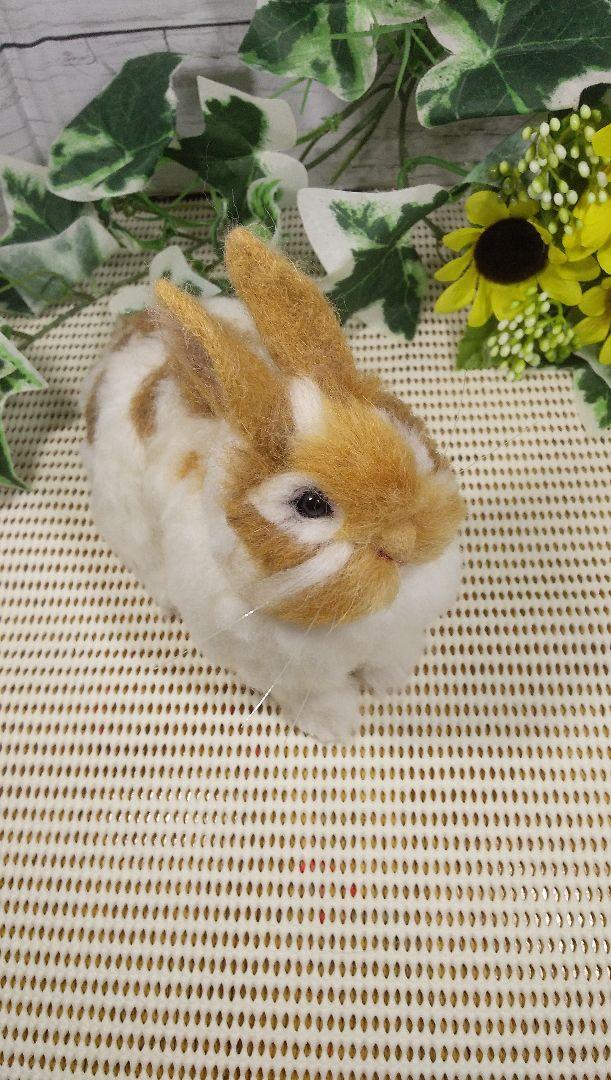 羊毛フェルト うさぎ ミニレッキス ハンドメイド 到着後24時間以内・