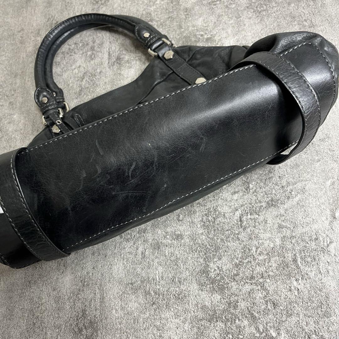バッグ y2k grunge leather MARC BY MARC JACOBS Vintage 90s y2k Marc Jacobs Black Leather Velvet Shoulder