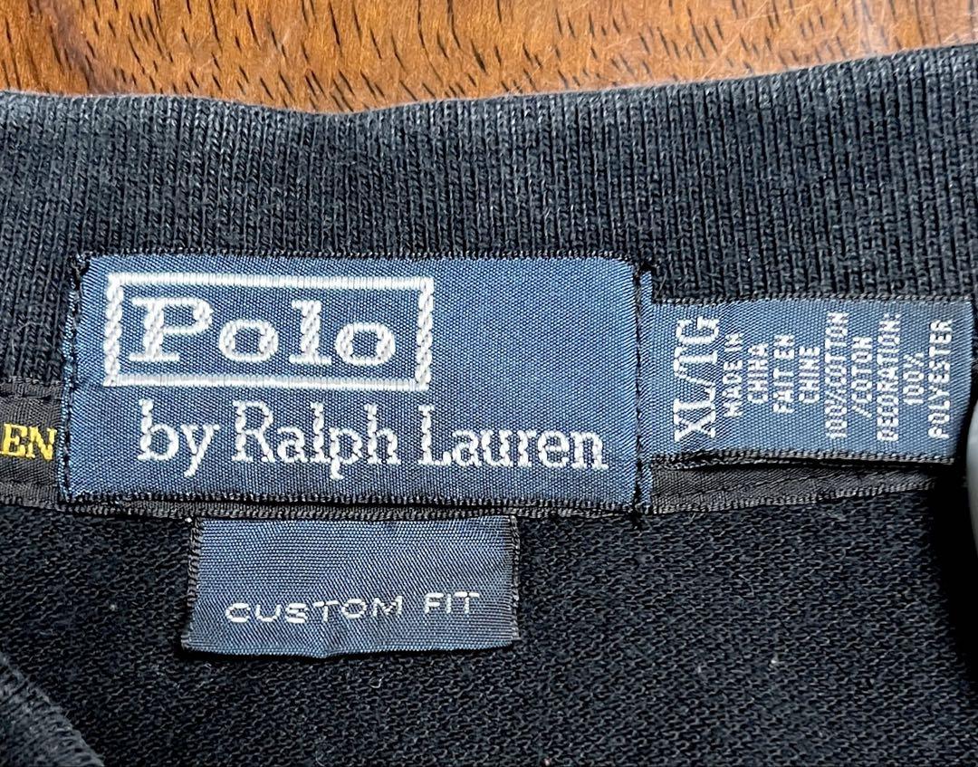 Polo by Ralph Lauren ブラックポロシャツ ビッグポニー XL