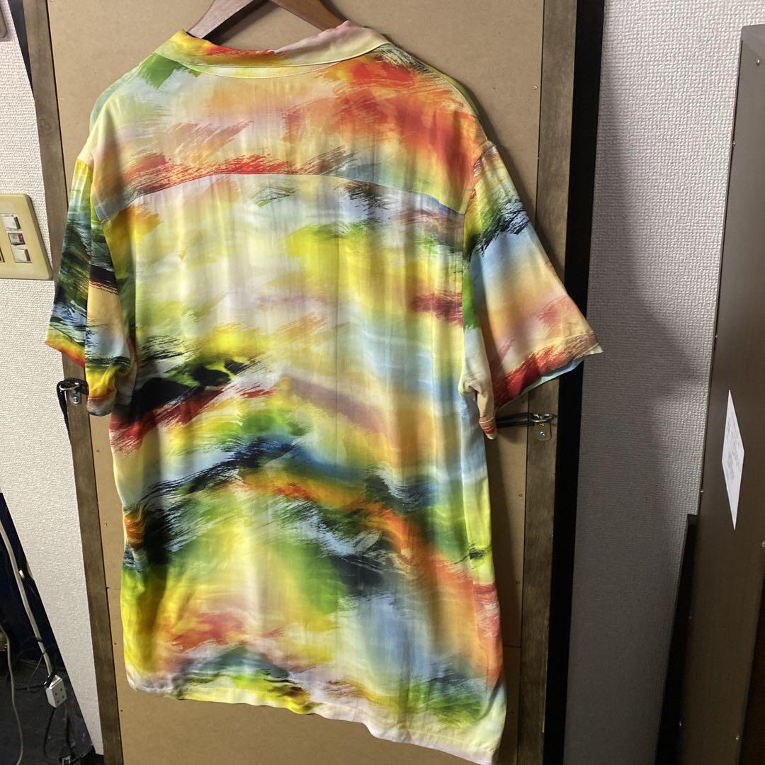 総柄レーヨンシャツ