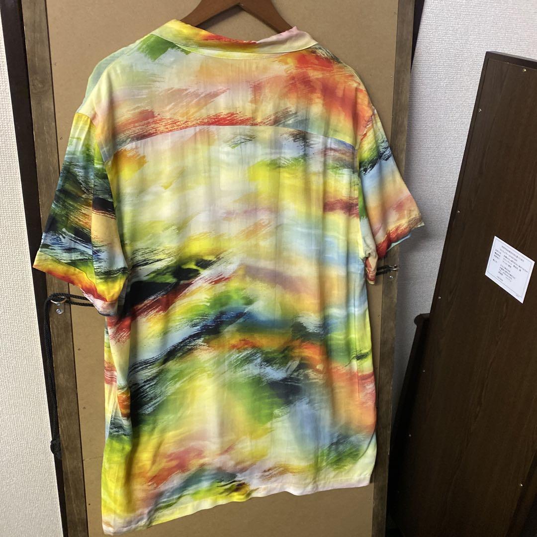総柄レーヨンシャツ Lサイズ