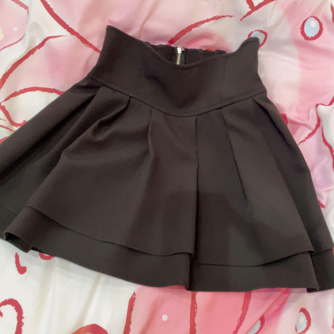 ミシェルマカロン 美脚スカート ブラック