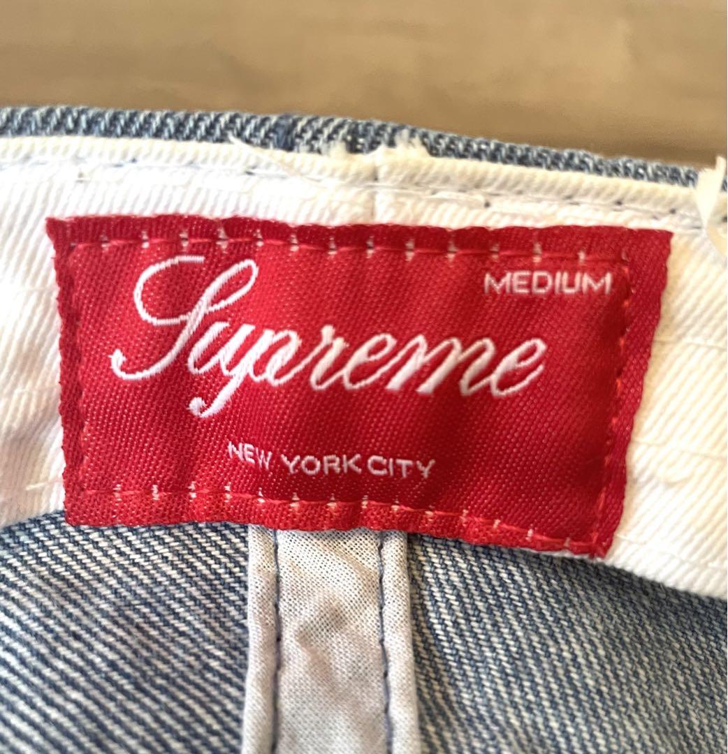 supreme デニム シャンブレー　キャップ　シュプリーム