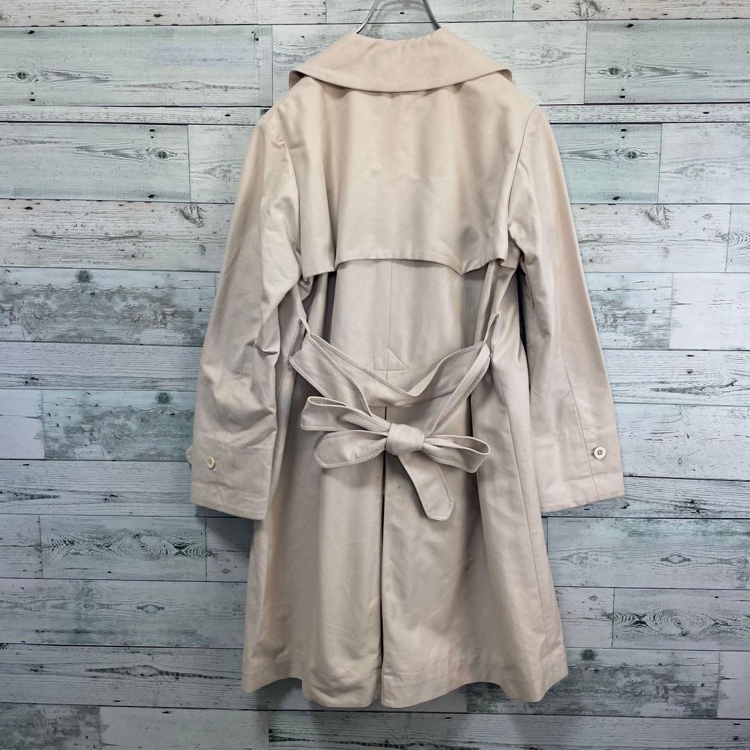 45rpm ダブルブレストレンチコート ライトベージュ 2サイズ ベルト付き 45rpm ダブルブレストレンチコート ライトベージュ 2サイズ ベルト付き