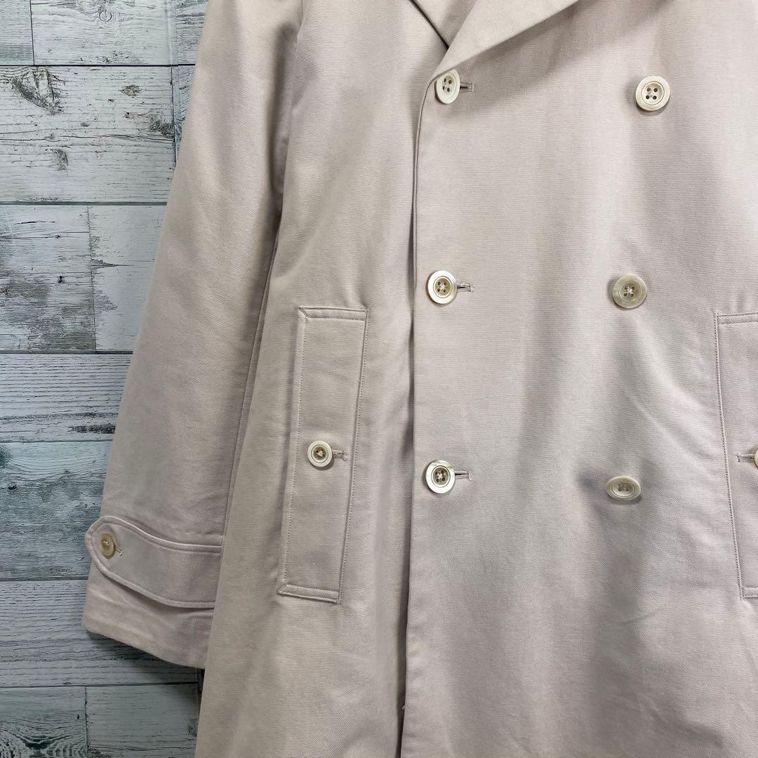 45rpm ダブルブレストレンチコート ライトベージュ 2サイズ ベルト付き 45rpm ダブルブレストレンチコート ライトベージュ 2サイズ ベルト付き