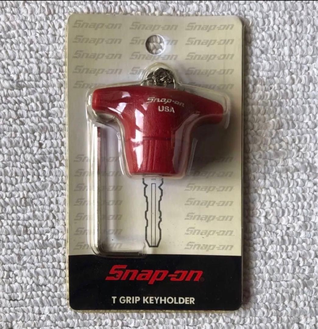 【新品】T型 SNAP-ONスナップオン グリップキーホルダー　赤