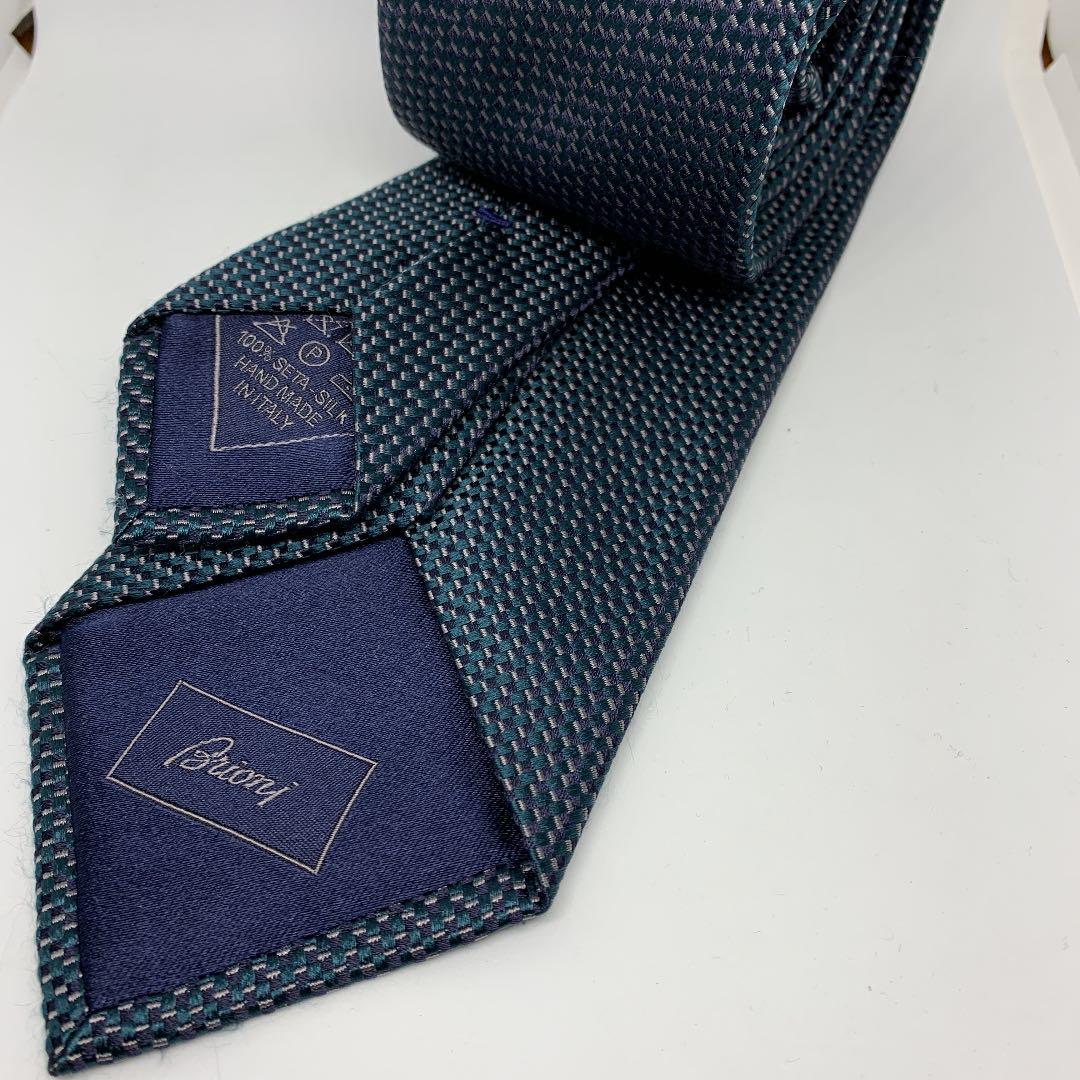 送料無料 ブリオーニ ネイビー ハンドメイド イタリア製 ajxkI-m64051461039 Brioni ネクタイ グリーン 国産正規品