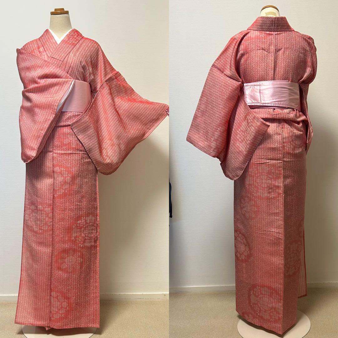 夏着物】紋紗 紗綾形 未使用品60401 - メルカリ