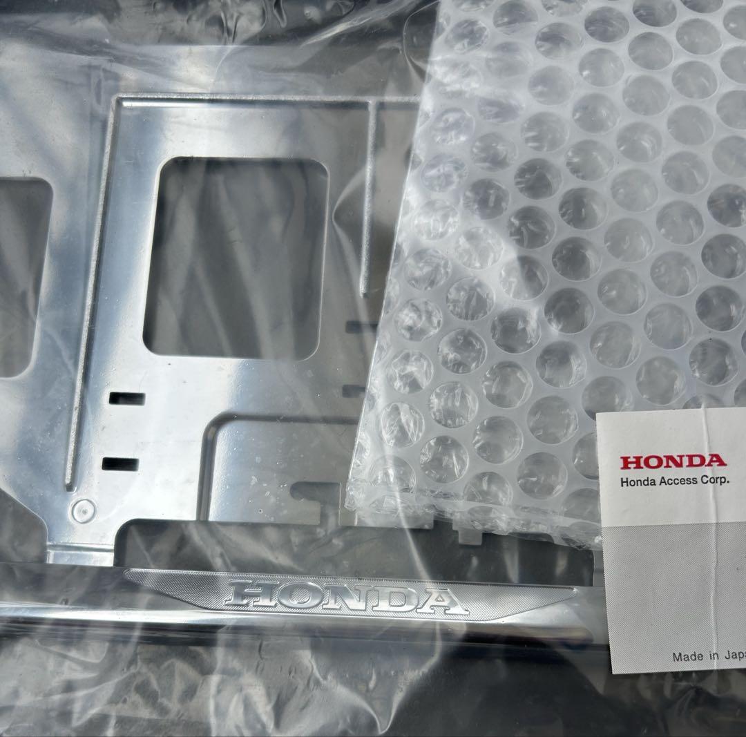 ホンダナンバープレート枠　前後セット 新品未開封