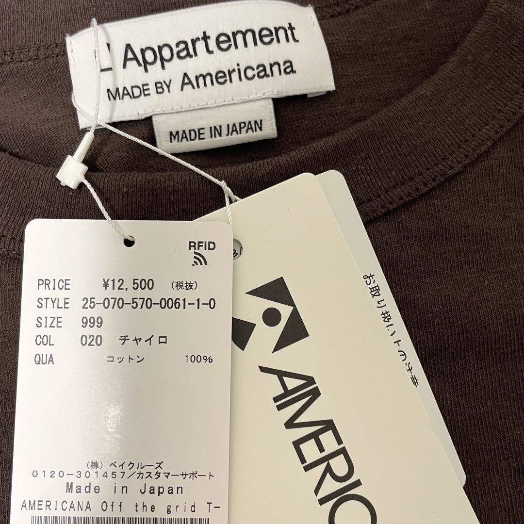アパルトモン 【アメリカーナ】 Off the grid T-shirt AMERICANA/アメリカーナ】 Off the grid T-shirt（Tシャツ