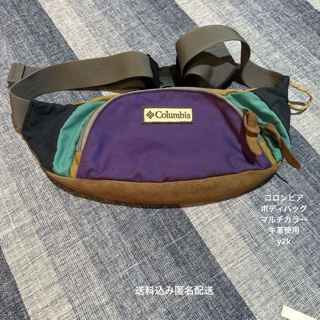 Columbia ボディバッグ ユニセックス　レトロ　レア　y2k