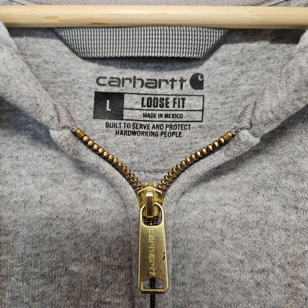 値下✕ Carhartt ミッドウェイト ルーズフィット ジップパーカー L