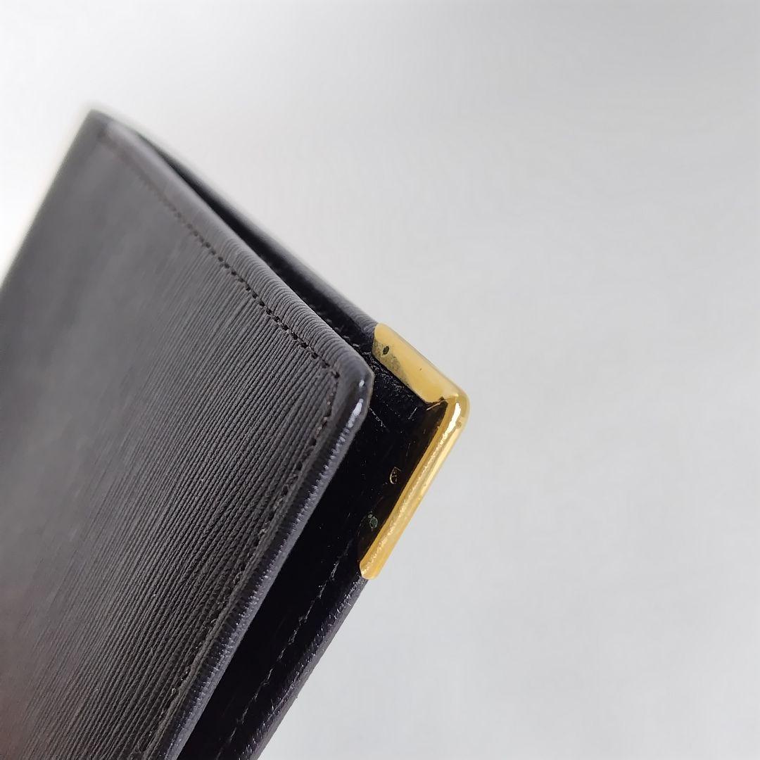 新品✨ダンヒル レザー ゴールド金具 二つ折り 財布 カード